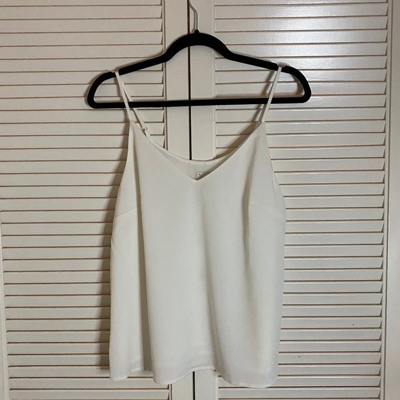 a new day Tops - A New Day White Flowy V-Neck Cami